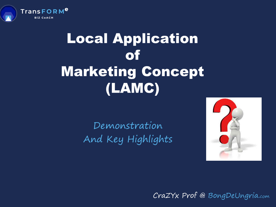 Local Application of Marketing Concept | BiZ CoACH